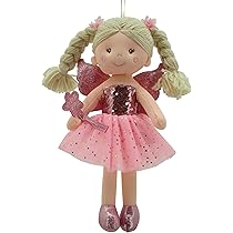 Muñeco De Peluche Sweety Toys - Hada Morada, 30 Cm, Vestido De Lentejuelas, Relleno Suave