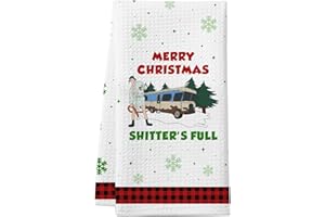 Homythe Lustiges Weihnachts-Küchentuch, Feiertags Badezimmer Dekor, Christmas Vacation Dekorationen, Griswold Family Cousin Eddie Christmas Vacation Geschenke, Damen und Herren
