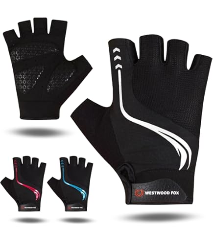 Guanti Da Ciclismo Mezze Dita - Imbottiti, Antiscivolo, Per MTB E Fitness, Uomo E Donna - Foto 2