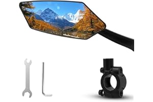 VMUTGA Rétroviseur vélo, Rétroviseur vélo électrique, électrique universelle haute qualité réglable - Réglable 360°