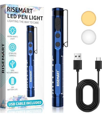 Laser 8597 Aluminium Rechargeable Penlight - Wiederaufladbare Taschenlampe Mit Magnetbasis & Clip