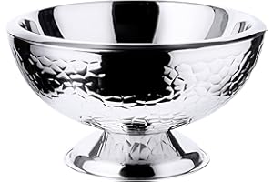 EDZARD Seau à Champagne Capri, en Acier Inoxydable, Hauteur 24 cm, Ø 43 cm (Seau à vin, Seau à Champagne, Seau à Bouteilles)