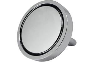 MAGNET-KAUF Imán de neodimio, 200 kg, con rosca M8, imanes de neodimio, 75 mm de diámetro con ojal, pinza plana, imanes superpotentes para pescar, sondar, pesca, 200 KG