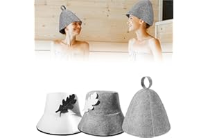 ALONK 3 Stück Saunahut, Saunahut Herren und Damen, Sauna Hut