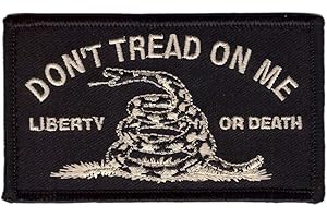 ‎TITAN ONE EUROPE Titan One Europe - Liberty Death Don't Tread On Me Taktischer Aufnäher (schwarz)