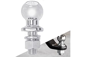 LOEPENLE Sfera di traino,50 mm,diametro 3,5 mm,Ø 25 mm,testa sferica,testa sferica,testa sferica,gancio di traino per trattore, gancio di traino, testa sferica e guida agricola, testa a sfera K50 per guida