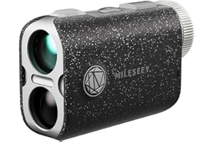 MiLESEEY PF1 All-weather Golf Range Finder, Pocket 1100 Yards Golf Rangefinder with Slope on/Off, 7.5° Wide Field of View, 0.1s Flag Lock Pulse Vibration, IP65 Waterproof, Scan Measurement