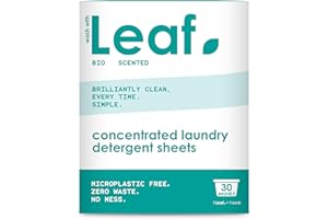 Leaf Laundry Sheets x30 Ultra Concentrated Bio Washing Sheets - Laundry Detergent, Swaps Washing Capsules, Washing Liquid, Washing Powder, Washing Capsules – Travel Wash
