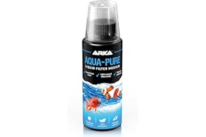Aquarium water clarifier – ARKA Aqua-Pure 118 ml – clears cloudy water & removes particles – 100% biological with filter bacteria – plant safe – for freshwater & marine tanks – for healthy water