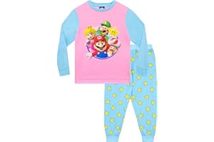 SUPER MARIO Dziewczęca piżama Gra Komplet bielizny nocnej dla dzieci