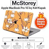 McStorey MacBook Pro 16 Kılıf Baskılı Sert Hard Case İnce Hafif Darbe &Ccedil;izilme Koruma Mat Y&uuml;zey Uyumlu MacBook Pro A2141 2019 
