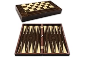 STAR OYUN ALETLERI Staroyun staroyun1020180 25 x 48 x 6 cm Big Star Polyester Walnuss Backgammon
