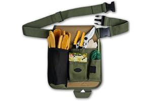 GWAWG Unisexe Pratique Jardinage Fleuriste Taille Sac De Ceinture à Porte pour les Charpentiers,Jardiniers,Constructeurs et Menuisiers