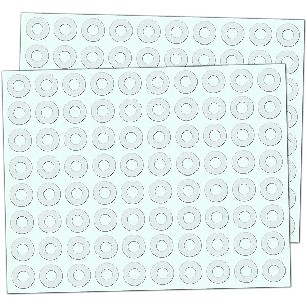 EUYKQNOI 750 Stück Lochverstärker Selbstklebend - Transparent Für Bücher Und Hefte