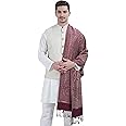 Men's Kashmiri Stylish Woolen Jamawar Ambi Design Shawl, Stole for Men| Perfect for Winter and Gifts [SIZE:40X80 Inches]