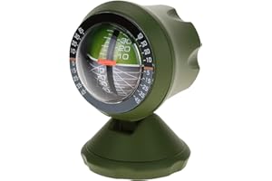 OKBYY Inclinometro per Auto, indicatore di Livello e indicatore di inclinazione Strumento di bilanciamento del Gradiente per Veicoli Fuoristrada e Forniture da Viaggio Senza Guida