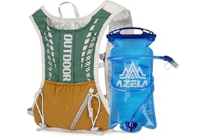 Waniki Kamizelka do biegania dla kobiet i mężczyzn, lekki plecak do biegania z 1,5 l, nawodnienie, plecak do jazdy na świeżym powietrzu, biegania, jazdy na rowerze, wspinaczki i wędrówek