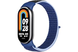 TumCez Cinturino in Nylon Compatibile con Xiaomi Smart Band 10/Xiaomi Smart Band 9/Xiaomi Smart Band 8 Cinturino per Donna Uomo