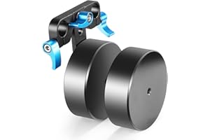 Neewer Aluminiumlegierung, 2,1 kg, abnehmbares Gegengewicht zum Ausbalancieren der Schulterhalterung, Rig-Stabilisator, passend für 15 mm Stangen (blau + schwarz)
