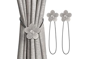 ‎INHDBOX INHDBOX Magnetische Vorhang Raffhalter Kreativ Vorhang Clips Seil Rückwärtige Vorhang Halter Schnallen Vorhang Binder Gardinenhalter für Haus Dekoration 2 Stück