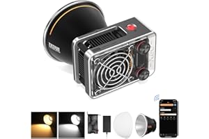 ZHIYUN Molus X60 dwukolorowa standardowa lampa wideo 60 W, przenośne oświetlenie fotograficzne COB w aparacie, sterowanie aplikacją, CRI≥95 • TLCI≥97 • 9 scen do nagrywania wideo, portretów, TVC,
