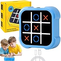 Jeu Électronique Tic Tac Toes Bolt | Console De Jeu De Puzzle Portable | Infinites Tic Tac Toes Jeux De Voyage | Jouets Éducatifs Classiques | Jeu De Société Fidgets, Jouet Pour Et Adultes