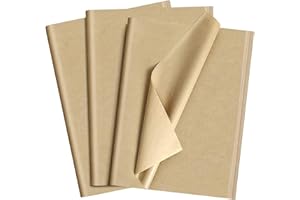 ASTARON 60 feuilles de papier de soie kraft pour emballage 50 * 35 cm papier cadeau marron emballage bouquet papier artisanat pour anniversaire vacances mariage fête fournitures artisanat décor