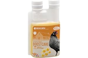 DADECARE Boostcare Multivitamines 6 en 1 250 ML Oiseaux | Vitamines A-E-D-C-B | Nourriture complémentaire pour Abreuvoir Poules, Poulets, Pigeons, perroquets et perruches avec doseur