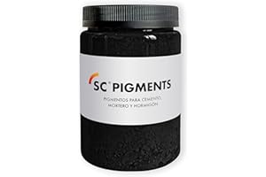 SC Pigments® Ref: Color Negro Intenso 5990 · Pigmento colorante negro muy fino para lograr tonos muy negros de cemento, mortero, hormigón, cal, yeso · Serra Ciments ® Peso: ± 500 g.