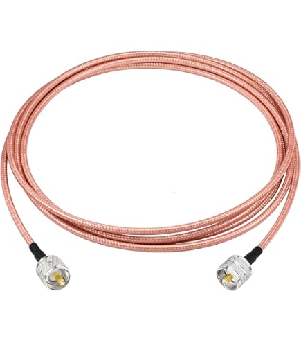 QUARKZMAN RG316 coaxkabel BNC mannelijk naar BNC mannelijk laag verlies RF coaxkabel 24,6 FT oranje 1 stuk