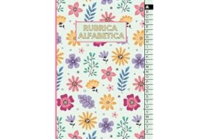 Rubrica Alfabetica: Quaderno A5 con 4 pagine per ogni lettera 104 pagine