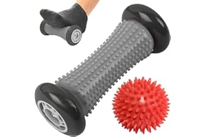 ROMIX Rodillo de Masaje de Pies, Ergonómico Masajeadores de Pies para Fascitis Plantar Recuperación y Relajación de Músculos Tensos, Acupresión Masajeadores Roller para Brazos Alivio Dolor