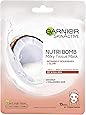 Garnier Nutri Bomb Milky Face Sheet Mask Coconut and Hyaluronic Acid for Hydrated Glowing Skin 28 g