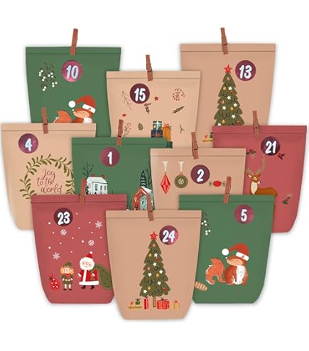 Feutre Arbre De Noël Calendrier De L'Avent Décorations Arbre De Noël