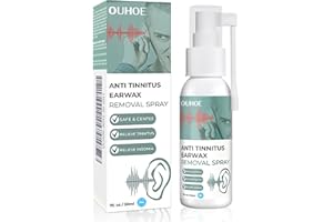 LURELUXE 30ml Ohrenschmalz Entferner Spray, Ohrenschmalz Entferner Flüssigkeit, Sanfte Ohrenreiniger Lösung, Zur täglichen Ohrpflege, Verhindert Ohrenschmalzansammlung bei Erwachsenen & Kindern