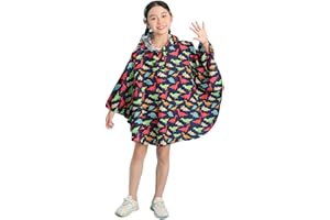 Freesmily Kinder Netter Regenmantel Wasserdichter Regen Poncho Jacke Mantel für Mädchen Jungen Kind