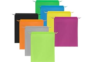 SALADOCY 8 Stück Reiseschuhbeutel Staubdichter Schuhbeutel Tragbarer Mittlerer Vlies Staubdichter Kordelzug, Für Männer Und Frauen Den Täglichen Und Reisegebrauch (Farbe)