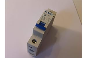 LVE (LIVE) LVE 16 AMP Type B16A Live MCB Single Pole Circuit Breaker LVE CA116B