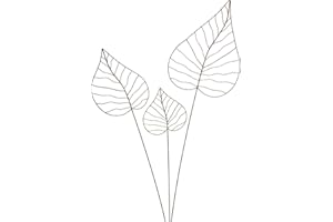 CRISPE HOME & GARDEN Gartenstecker Edelrost - Herzblatt-Set | Rankhilfe Gartendeko bestehend aus DREI verschiedenen Größen Herzblätter