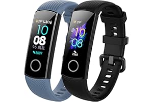 MIJOBS Correa Honor Band 5 Band 4 Reemplazo Pulsera Impermeable Silicona Pulsera Correa para Honor Band 5 Honor Band 4 (No Host)