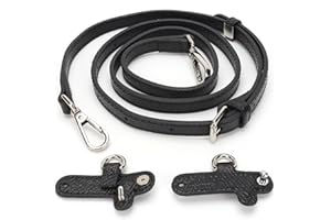 ZOLGINAH Correa de Cuero para Bolso Longchamp para Mujer, Correa de Hombro para Bolsos Longchamp Mini Bag Straps, No Punch Y Ajustable, Correa de Hombro de Piel para Bandolera Oscura