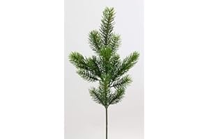 Seidenblumen Roß 12 Stück Kunststoff-Tannenzweig 50cm DP künstliche Tannenzweige Kunststoff Kunsttanne Spritzguss-Verfahren 100% PE