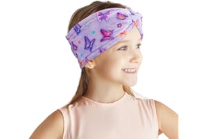WAWSAM Stirnband Kinder Winter Mädchen Stirnbänder Winter Verstellbar Plüsch Haarband Elastische Ohrenwärmer für Ski Wandern Radfahren Laufen Outdoor