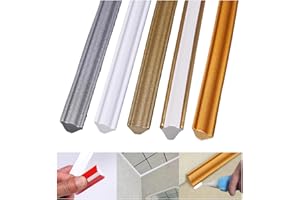 AIDEHUAKEJI 300cm Zierleisten Selbstklebend,Deckenleisten Selbstklebend,Eckleiste,Zierleiste Selbstklebend,Flexible Zierleiste,Deckenleiste Selbstklebend,Zierleisten Selbstklebend Wand (S-Silber-3M)