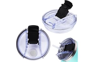 SAVITA 2szt Zamienniki Pokrywek do Kubków do Stanley Quencher 40oz, Odporne na Zalanie i Pyloszczelne Pokrowce na Kubki Wymienne Wieczko do Stanley