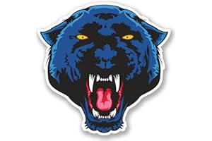 DESTINATIONVINYL 2 pegatinas de Pantera Negra de 10 cm para coche, bicicleta, portátil, Kindle, gato, león, tigre, salvaje, #5784 (10 x 10 cm)