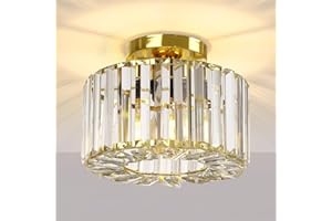 FRIDEKO HOME kryształowa lampa sufitowa złota