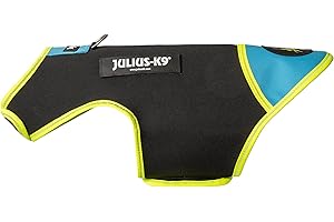 JULIUS K-9 Julius-K9, Manteau IDC en néoprène pour chiens, Taille: S, Bleu aquamarine