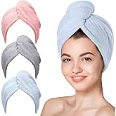 Bolivia's Sa&ccedil; havlusu, Premium Mikrofiber Kumaş ile Y&uuml;ksek Emicilik, D&uuml;ğmeli Pratik Tasarım, Kadınlar İ&ccedil;in İdeal Sa&ccedil; Kurulama