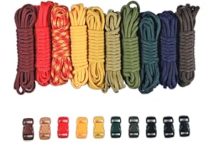 PARACORD PLANET Kit de Bricolage en paracorde de Type III avec Boucles de 250 kg